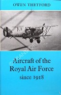 Book cover of Aircraft of the Royal Air Force by THETFORD, Owen 